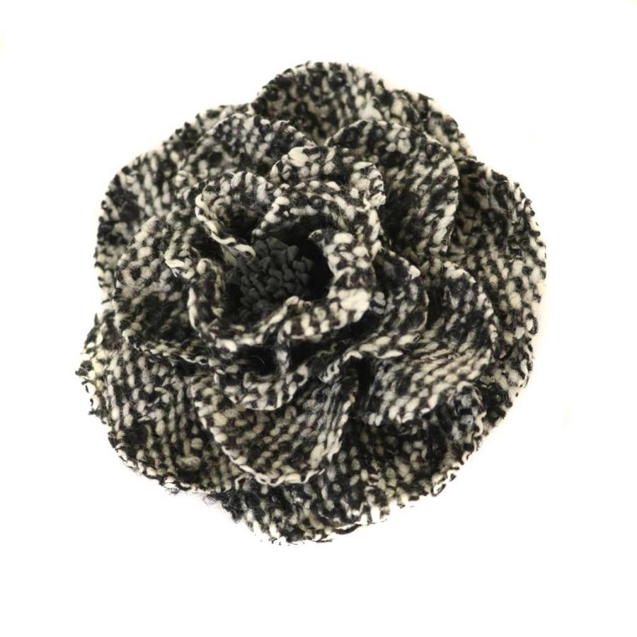 エムズグレイシー M'S GRACY ツイード ベロア釦 ミディ丈コート ステン