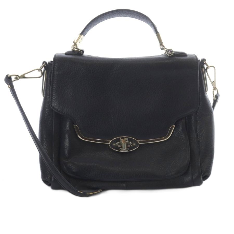 COACH（コーチ） レザー 2way ハンドバッグ ショルダーバッグ 黒