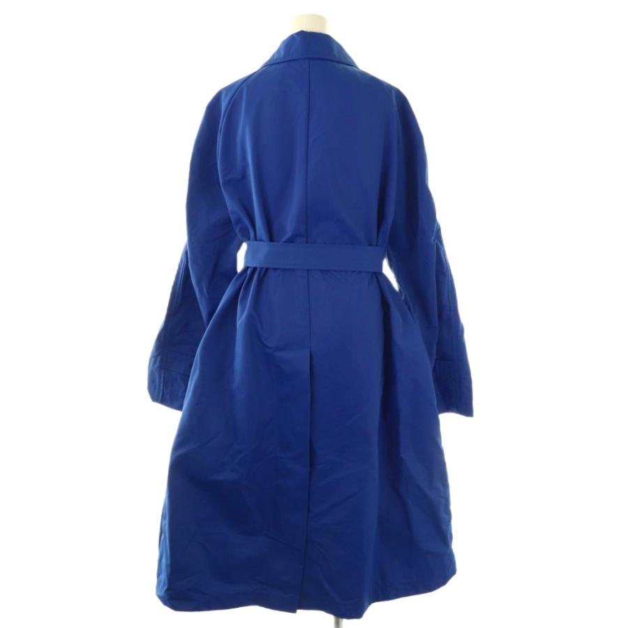 プランシー PLAN C ナイロン ベルテッドロングコート 40 ブルー /HK