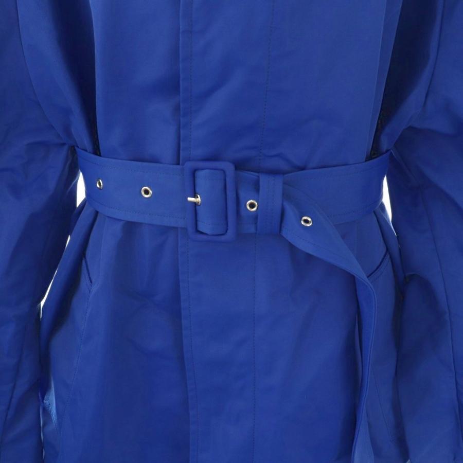 【中古】プランシー PLAN C ナイロン ベルテッドロングコート 40 ブルー /HK ■OS レディース プランシー PLAN C ナイロン ベルテッドロングコート 40 ブルー /HK