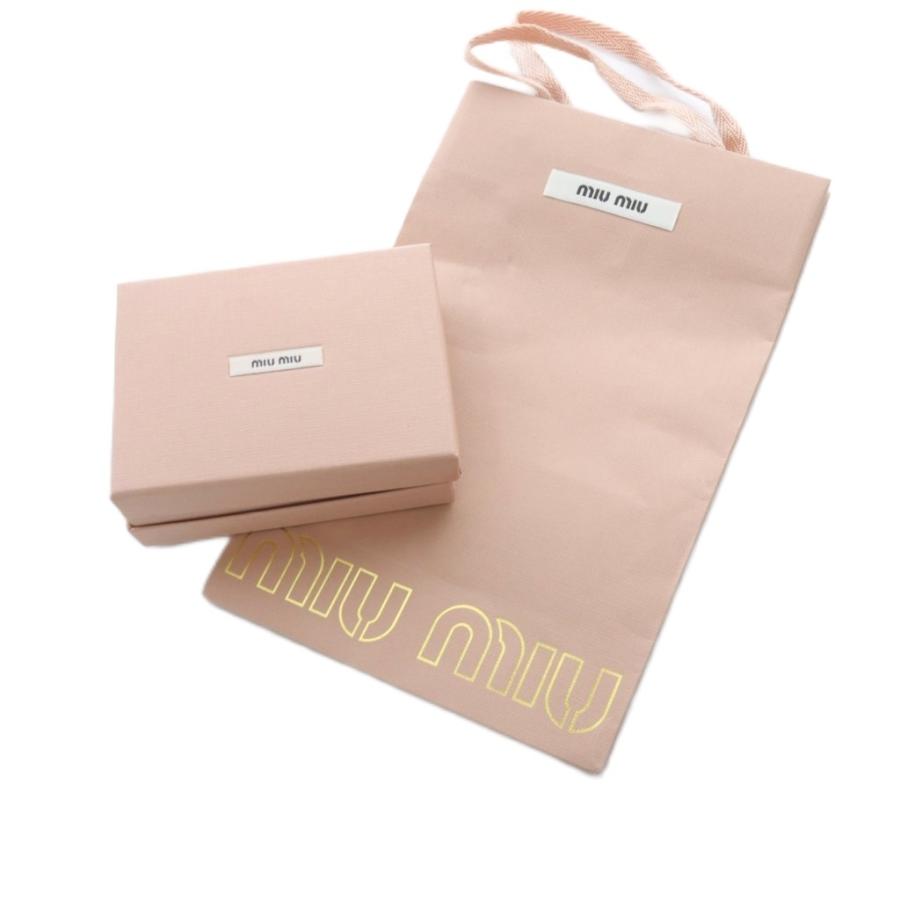 miu miu（ミュウミュウ） ハート ラブレター 三つ折り財布 ロゴ ピンク