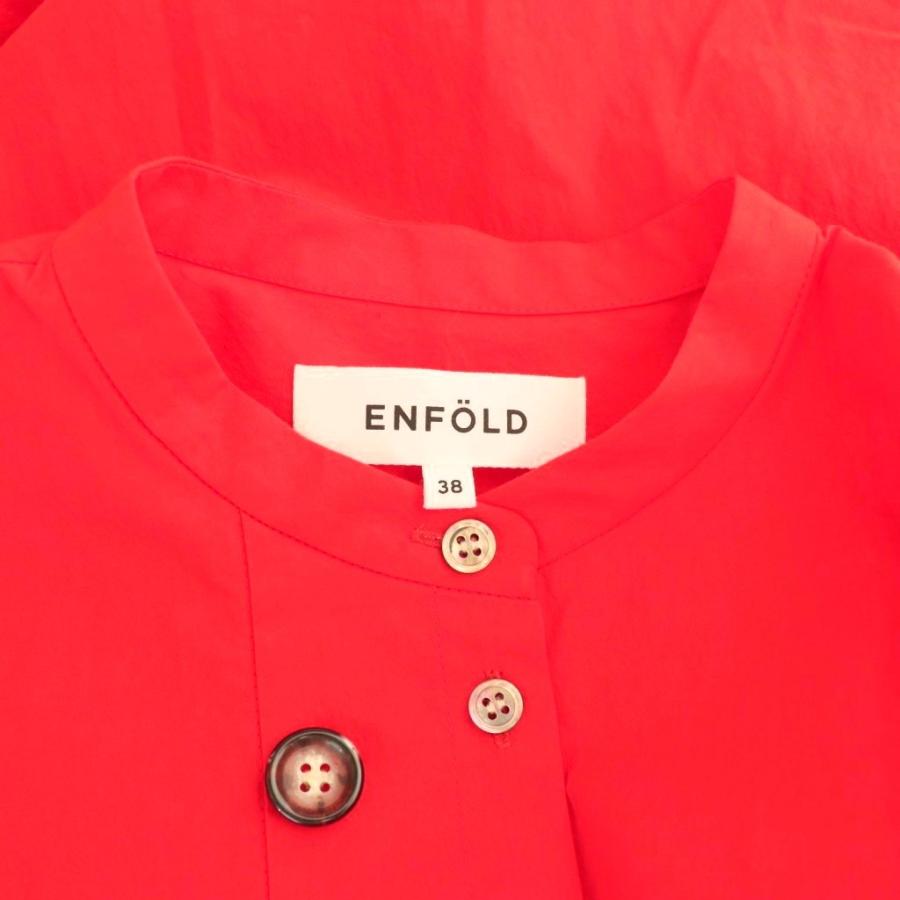 エンフォルド ENFOLD 24SS WAVE-HEM SHIRT シャツ ブラウス バンド