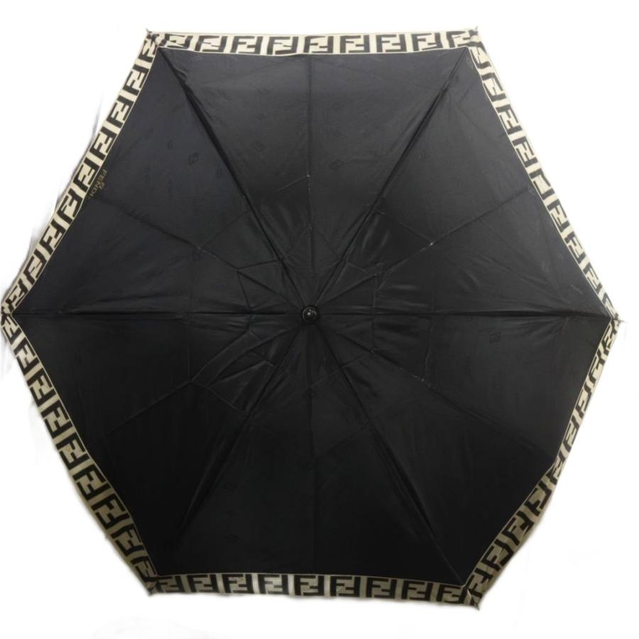 FENDI 傘 ズッカ柄 FENDI ズッカ柄 約100cm 木製 長傘 日傘 雨傘