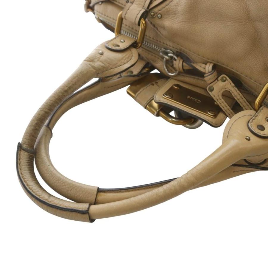 Chloe クロエ CHLOE パディントン レザー ハンドバッグ ベージュ