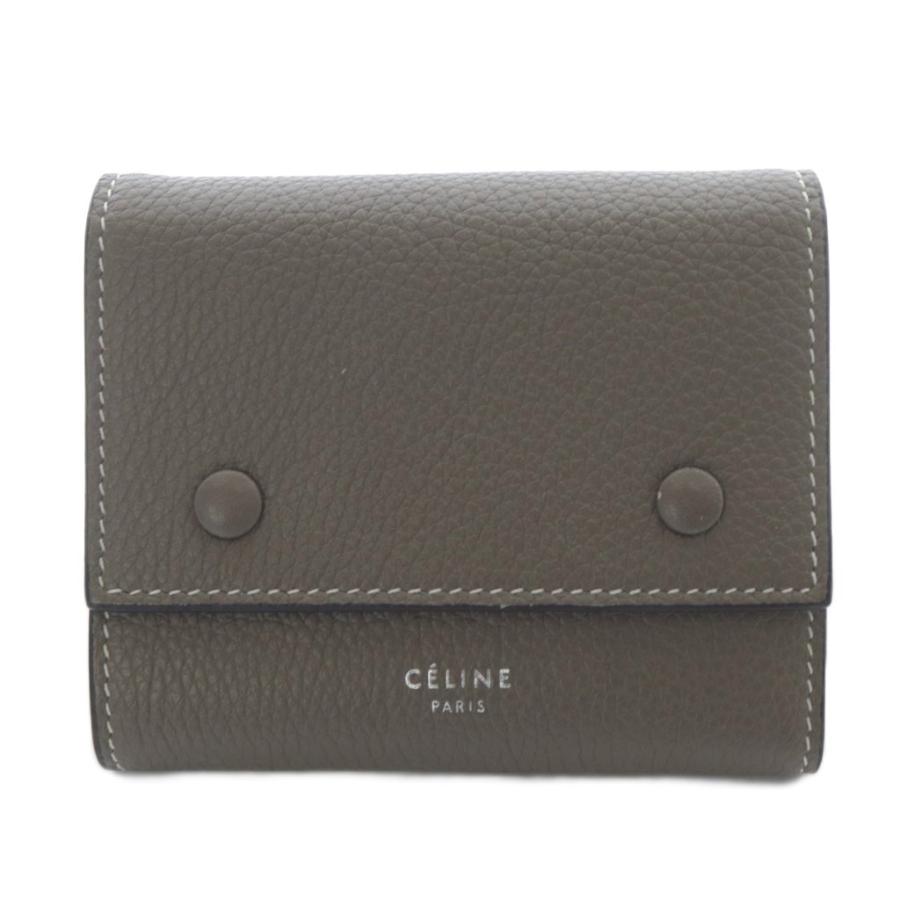 CELINE（セリーヌ） フィービー 三つ折りウォレット 財布 ロゴ 