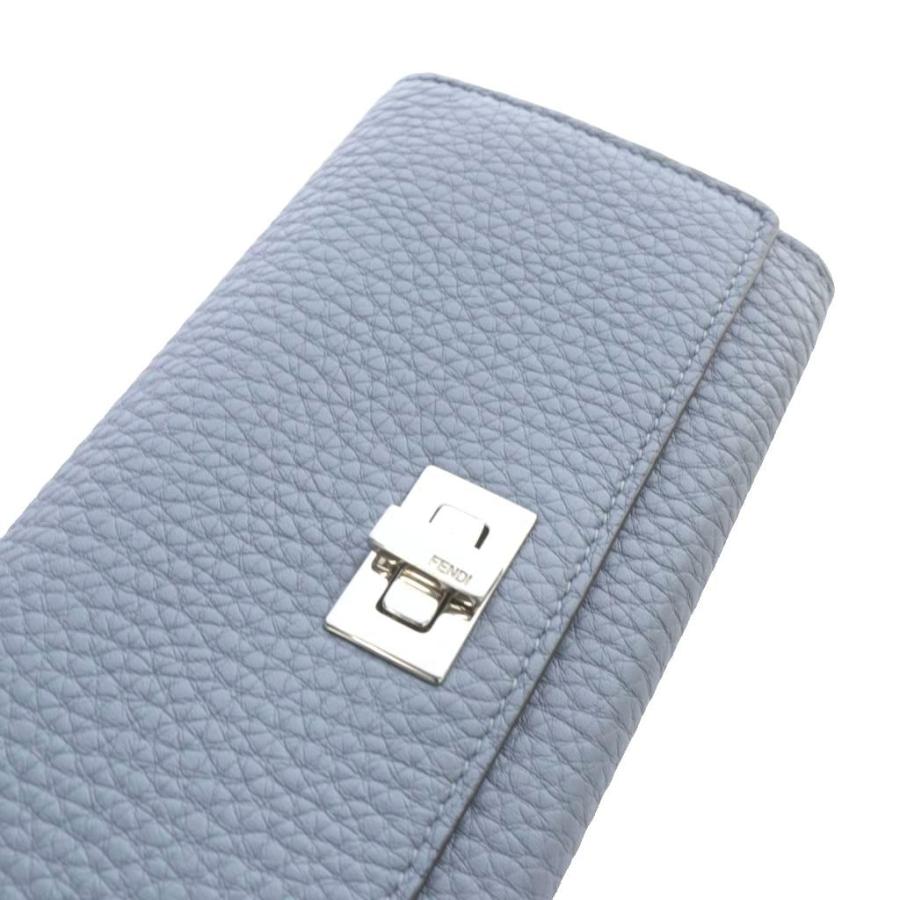 FENDI フェンディ ピーカブー 長財布 ウォレット FENDI（フェンディ） ピーカブー ロングウォレット 長財布 レザー 水色