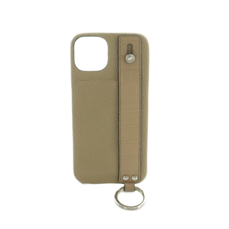 BONAVENTURA iPhone14 ケース ベージュ ストラップ付き ボナベンチュラ BONAVENTURA iPhone14 ハンドル付きバックストラップ