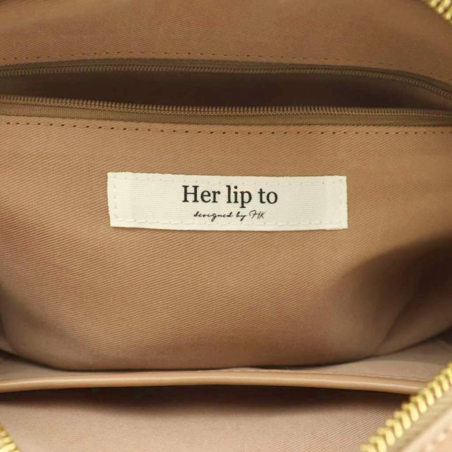 Her lip to ハーリップトゥ Trois Logo Mini Boston Bag ミニボストン