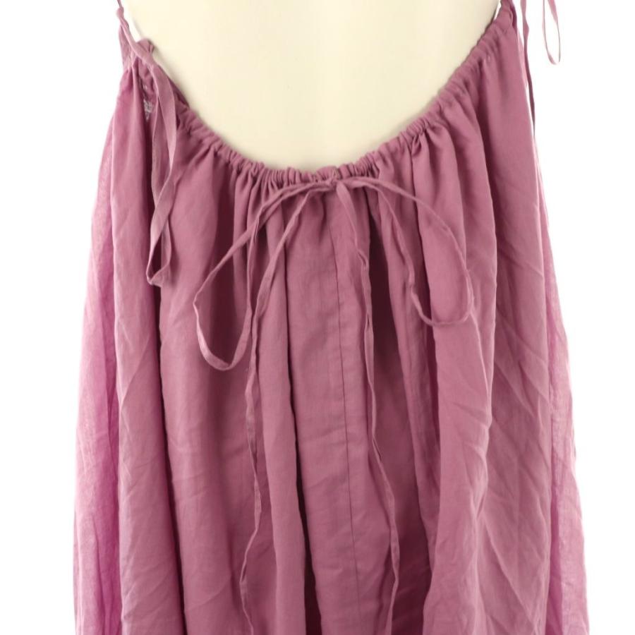 ワランス WALANCE 2way キャミワンピース ギャザー フレア ピンク