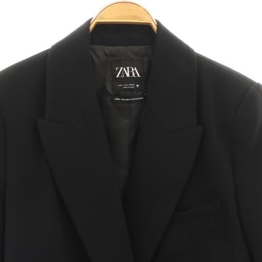 ZARA（ザラ） テーラードジャケット ブレザー L 黒 ブラック /AT □OS