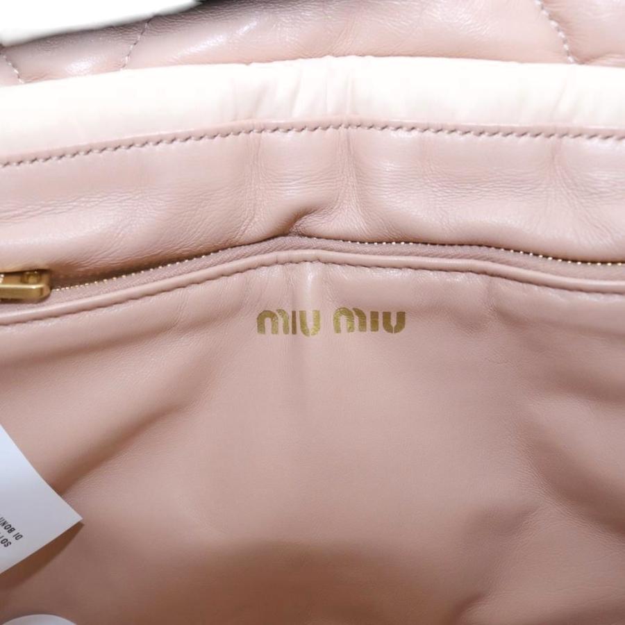 miu miu（ミュウミュウ） パデット キルティング チェーンバッグ