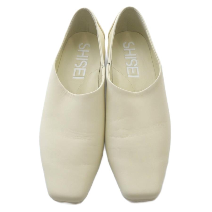 SHISEI シーセイ ポインテッドパンプス ホワイト37.5 SHISEI