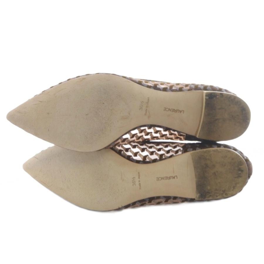 ロランス LAURENCE FLAT POINTED TULLE パンプス ポインテッド