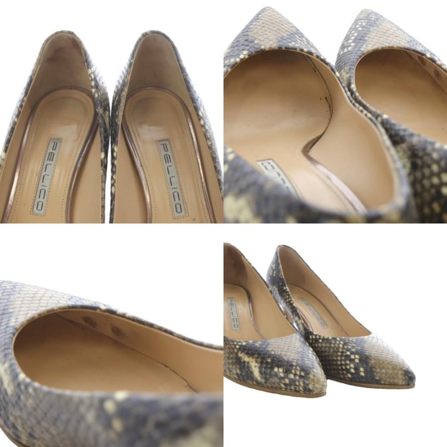 新品】PELLICO ペリーコ Vカットパンプス ネイビー36.5 【公式通販】