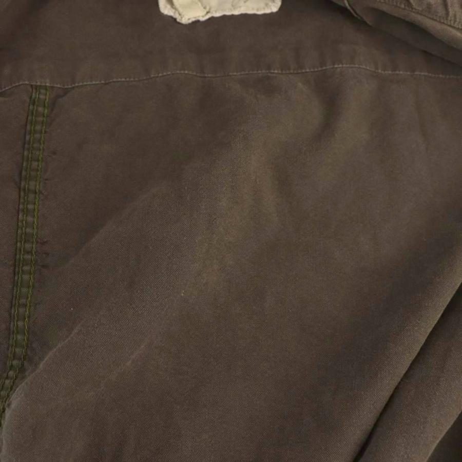 グレッグローレン GREG LAUREN ダメージ加工切替フーディベスト ロング