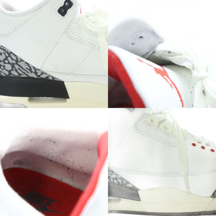 NIKE（ナイキ） エアジョーダン 3 レトロ スニーカー シューズ 28cm 白 