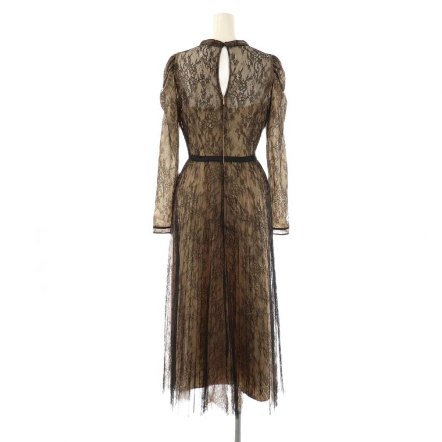 ハーリップトゥ Her lip to ハーリップトゥ 23AW Lace-Trimmed Pleated Long Dress