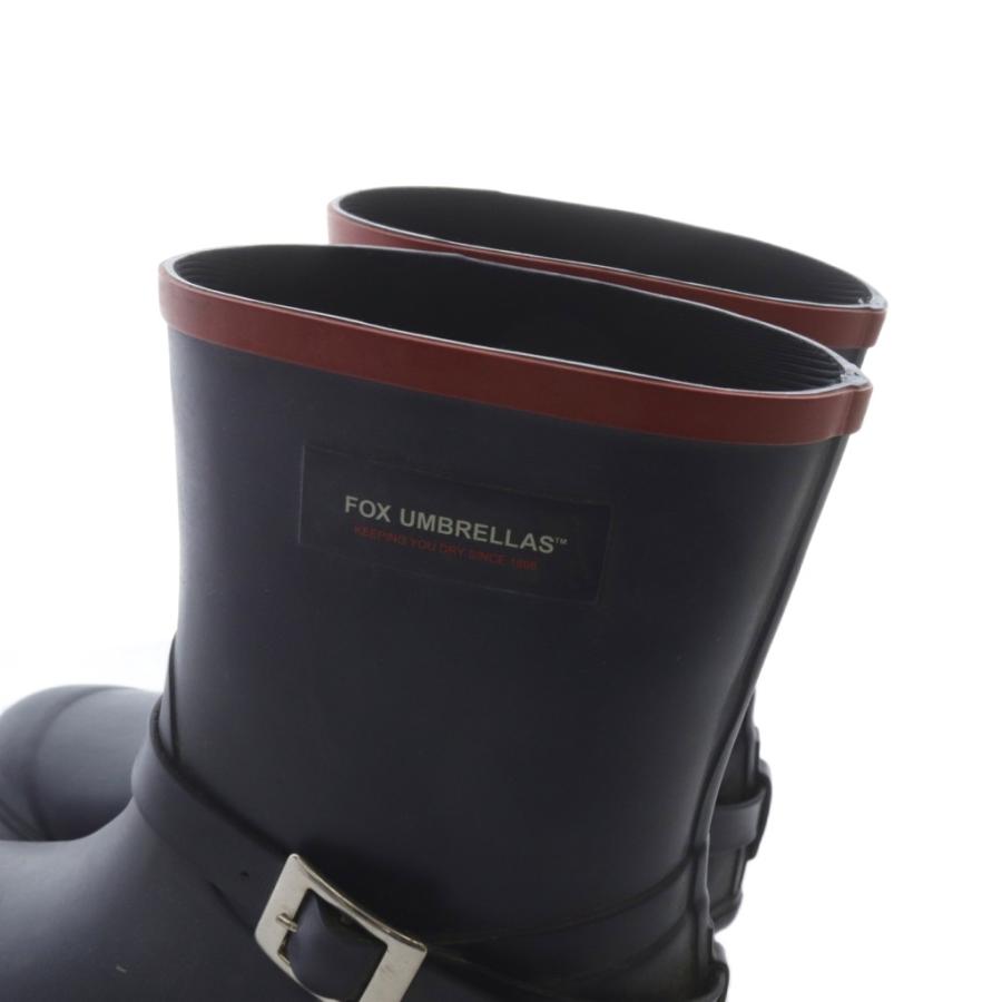 フォックスアンブレラズ Fox Umbrellas レインブーツ 長靴 ロゴ 5 紺