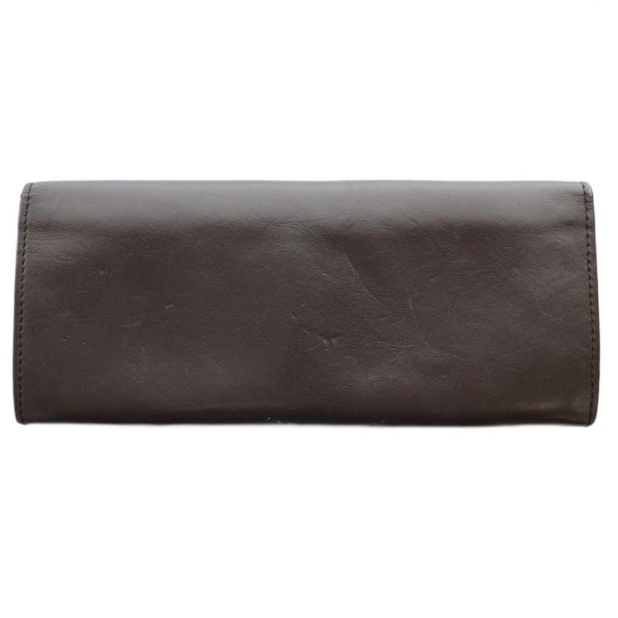 ヒロフ HIROFU レザー長財布 茶 ブラウン /SS □OS レディース 