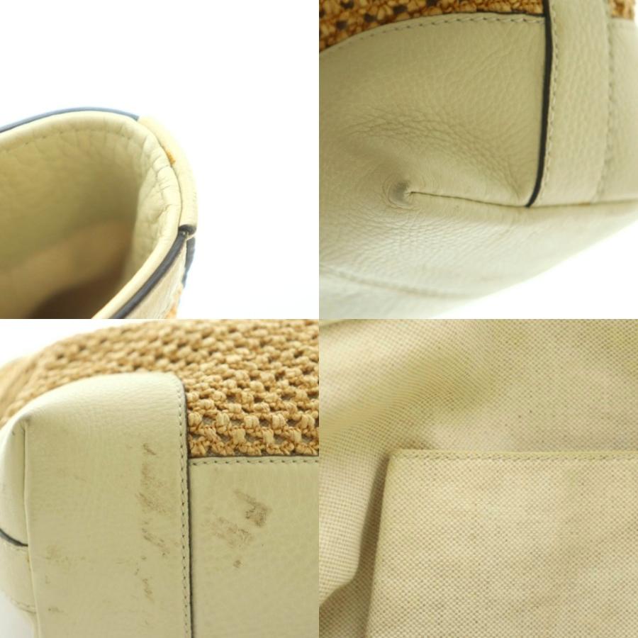 【中古】グッチ GUCCI バンブー トートバッグ ストロー レザー ベージュ 338965 /MI ■OS レディース GUCCI（グッチ） バンブー トートバッグ ストロー レザー ベージュ