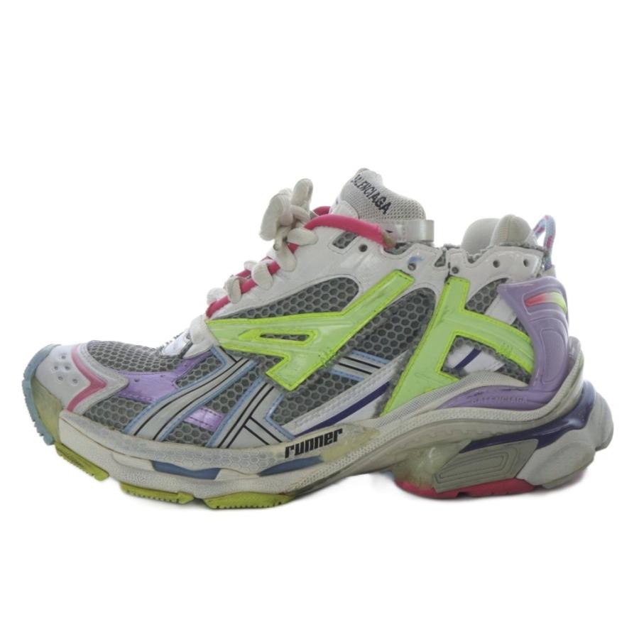 【中古】バレンシアガ BALENCIAGA RUNNER スニーカー ローカット 40 グレー 677402 /YO13 メンズ BALENCIAGA（バレンシアガ） BALENCIAGA RUNNER スニーカー ローカット