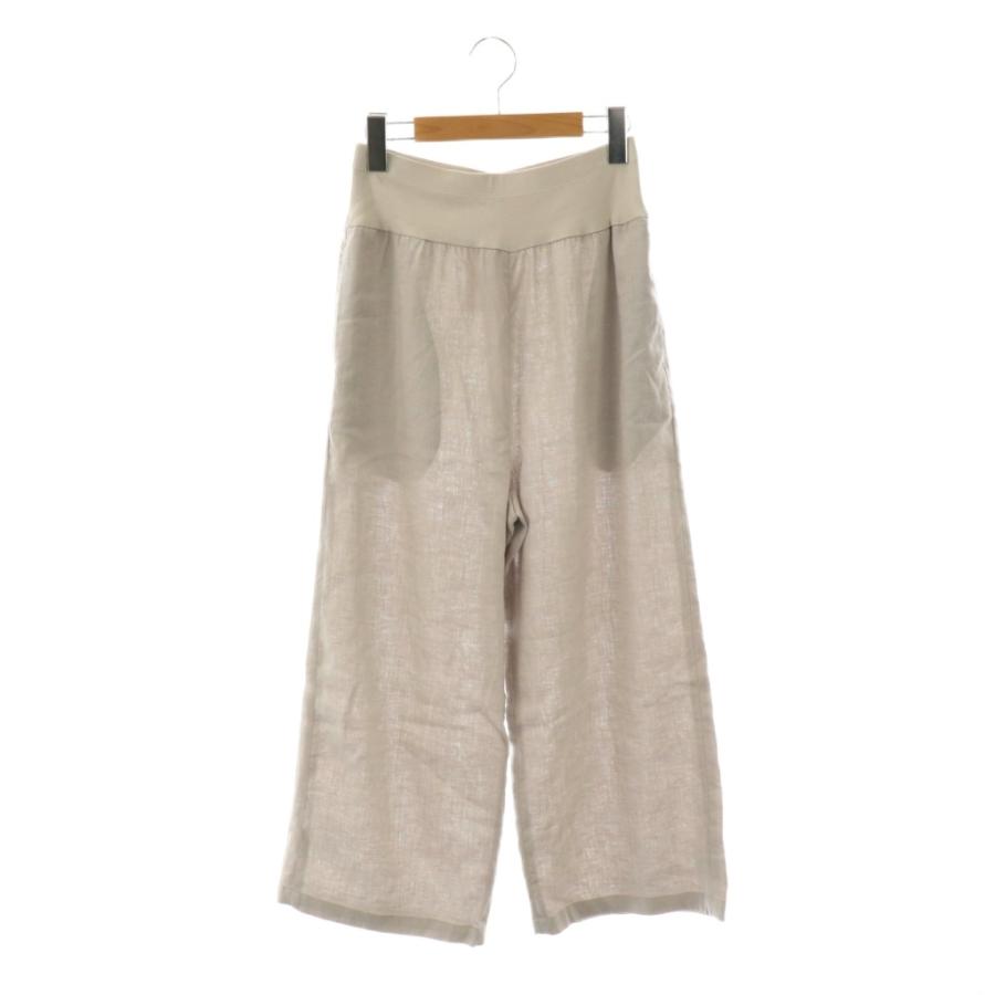 ビアズリー 裾レース ジャガード サルエルバギーパンツ グレー 23SS