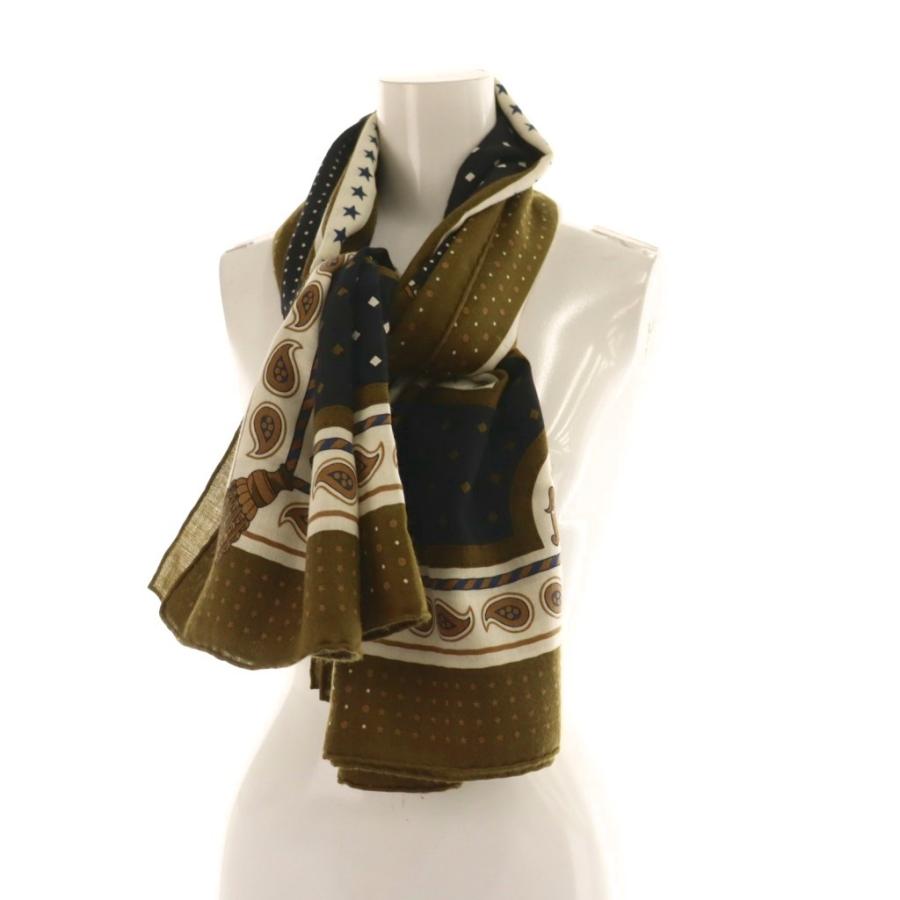 新品未使用 HERMES エルメス ショール カレジェアン140 ブラウン HERMES（エルメス） HERMES HARNAIS DE COUR 宮廷の馬具 カレ140