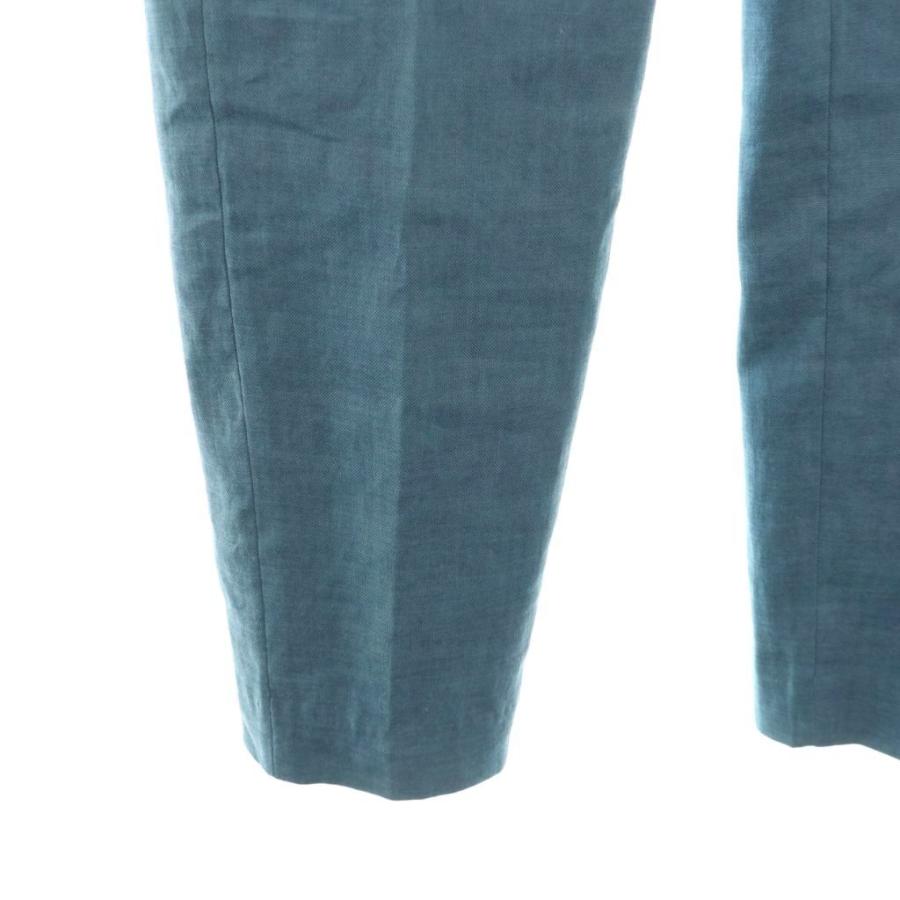 マッシモドゥッティ Massimo Dutti リネンブレンドパンツ テーパード 