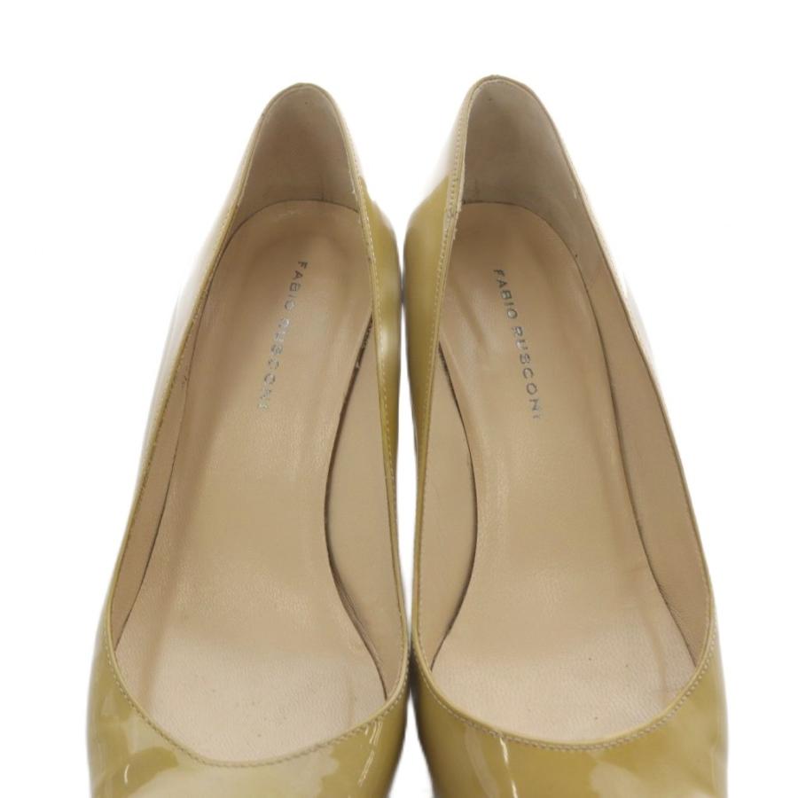 ファビオルスコーニ FABIO RUSCONI エナメル パンプス ピンヒール
