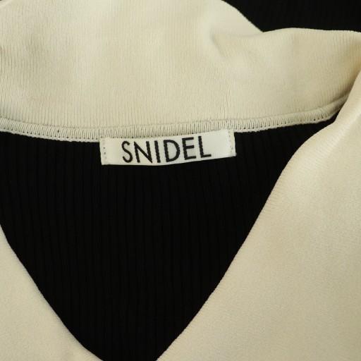 SNIDEL（スナイデル） ニットカラーパフスリリブプルオーバー 七分袖