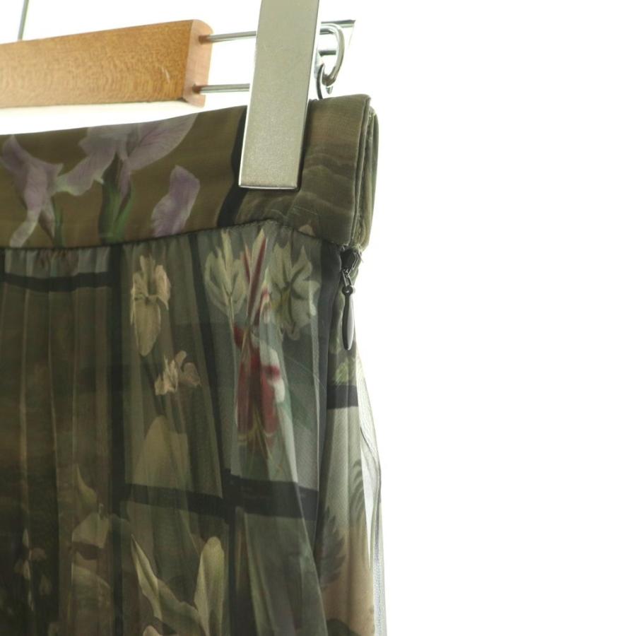 フレアスカート マルチカラー AMERI アメリヴィンテージ Ameri VINTAGE 24SS FLOWER PATCHWORK PLEATED