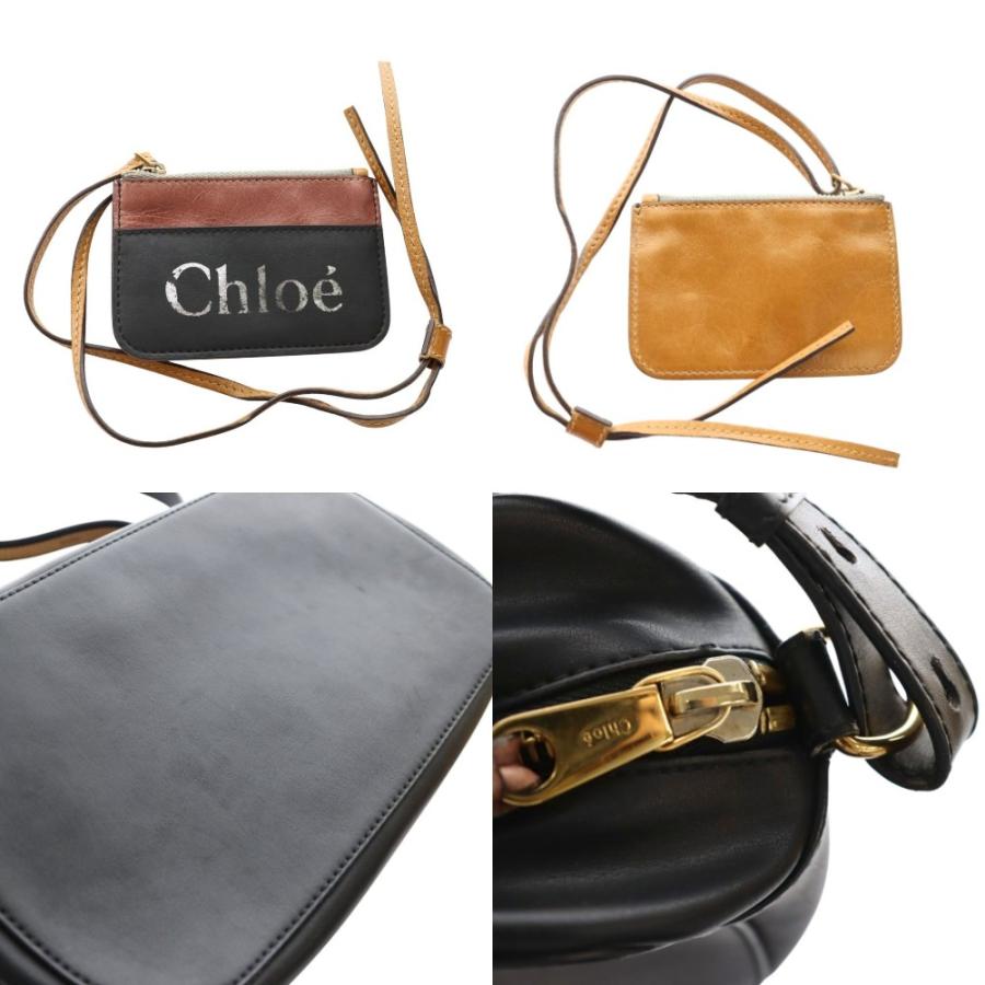 Chloe（クロエ） サム ショルダーバッグ ポーチ付き レザー 黒 