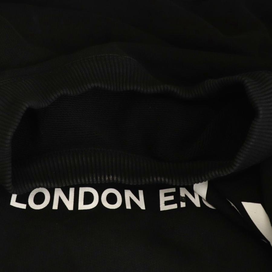 【中古】バーバリー BURBERRY ロゴスウェット カットソー 長袖 M ブラック ホワイト 8011357 /DO ■OS メンズ BURBERRY（バーバリー） ロゴスウェット カットソー 長袖 M ブラック