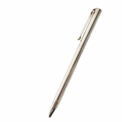 ティファニー ボールペン silver 925 太め 希少 ツイスト式 ティファニー TIFFANY & CO. ツイスト式ボールペン Tクリップ シルバー