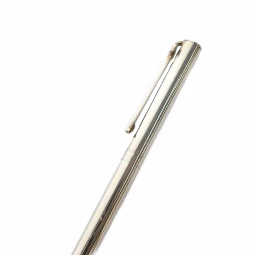 ティファニー TIFFANY & CO. ツイスト式ボールペン Tクリップ シルバー