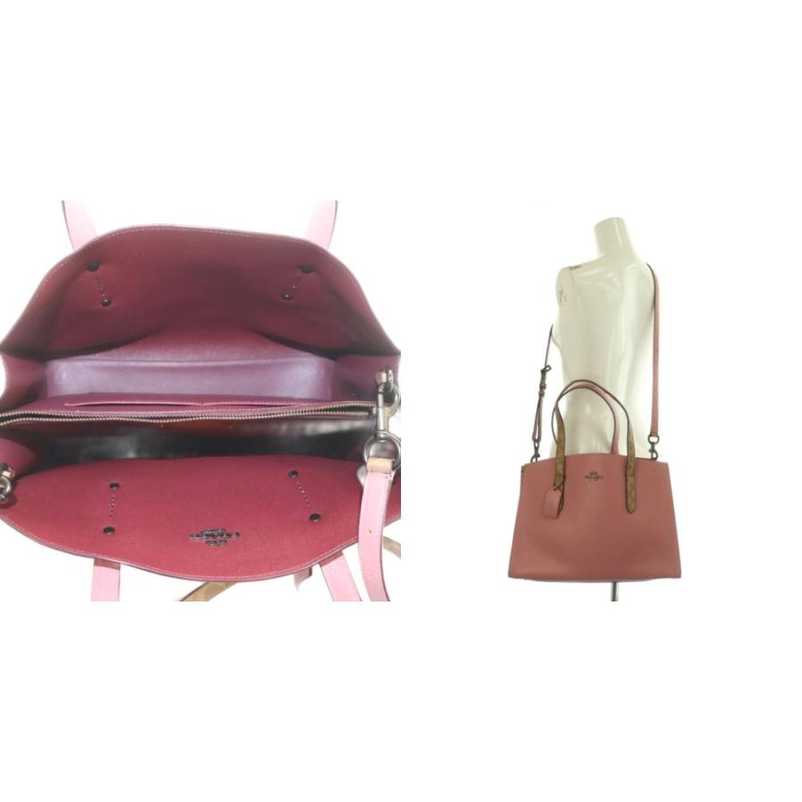 美品 COACH　キャリーオール　チャーリー　トートバッグ　2way COACH コーチ チャーリー キャリーオール 2way トートバッグ