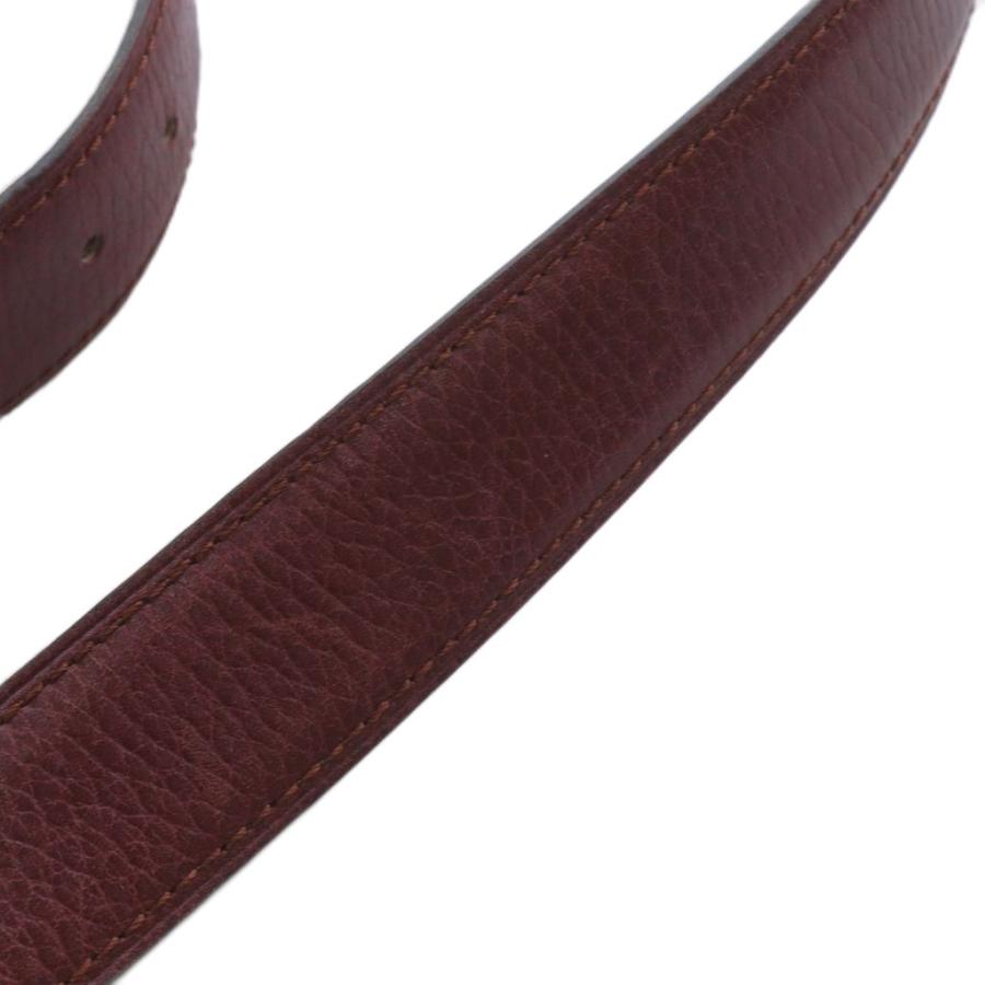 Cartier カルティエ サントス マストライン ベルト レザー ボルドー  