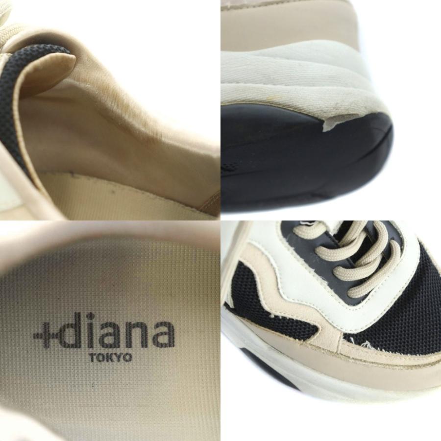 DIANA（ダイアナ） プラス ＋ 大人ダッドスニーカー シューズ ベージュ 