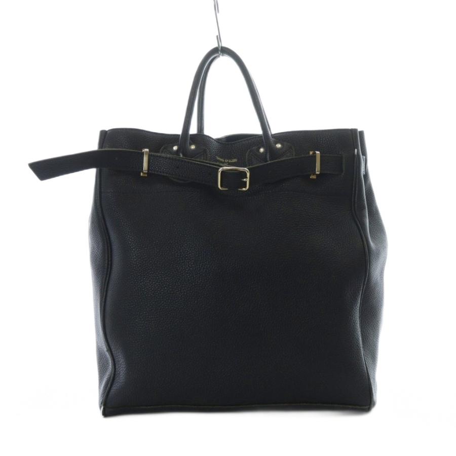 YOUNG & OLSEN エンボス レザー トートバッグ L ブラック 美品 ヤングアンドオルセン YOUNG & OLSEN フレームワーク別注 エンボス