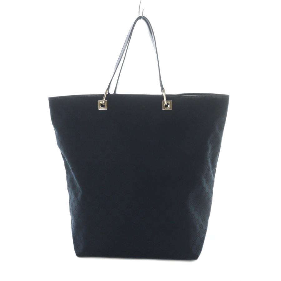 【中古】グッチ GUCCI トートバッグ GGキャンバス 黒 ブラック 002 1097 001012 /RI ■OS レディース GUCCI（グッチ） トートバッグ GGキャンバス 黒 ブラック 002 1097