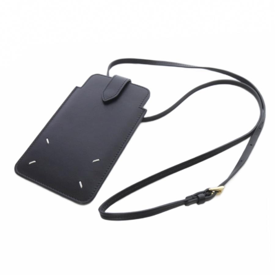 Maison Margiela スマホショルダーバッグ ブラック メゾンマルジェラ 11 Maison Margiela スマホショルダー ポーチ