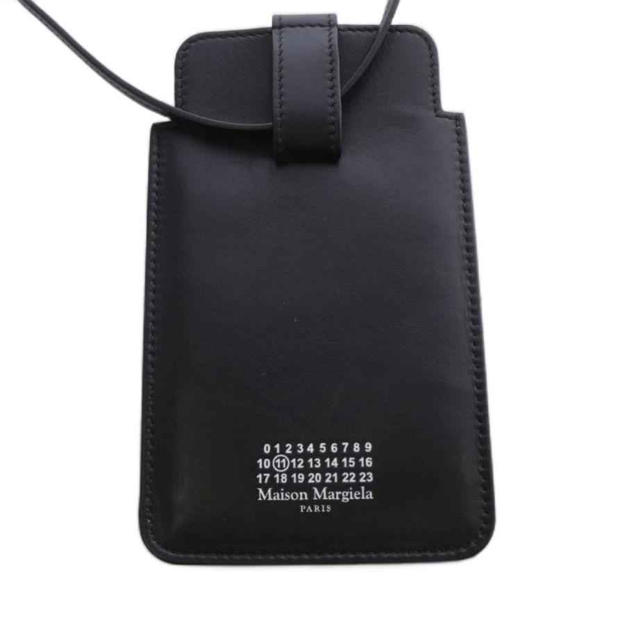 Maison Margiela スマホショルダーバッグ ブラック メゾンマルジェラ 11 Maison Margiela スマホショルダー ポーチ