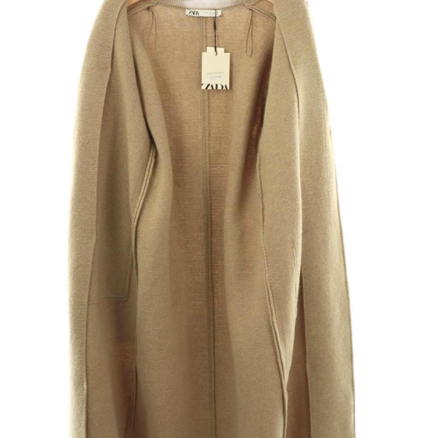 ZARA（ザラ） ニットコート チェスターコート S ベージュ /ES □OS