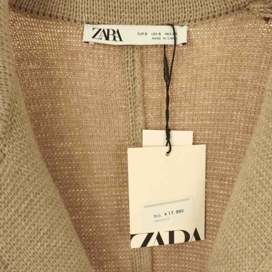 ZARA（ザラ） ニットコート チェスターコート S ベージュ /ES □OS