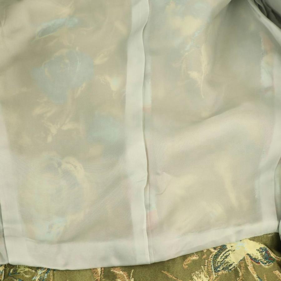 未使用品 アナイ ANAYI フラワー ジャガード シングルジャケット