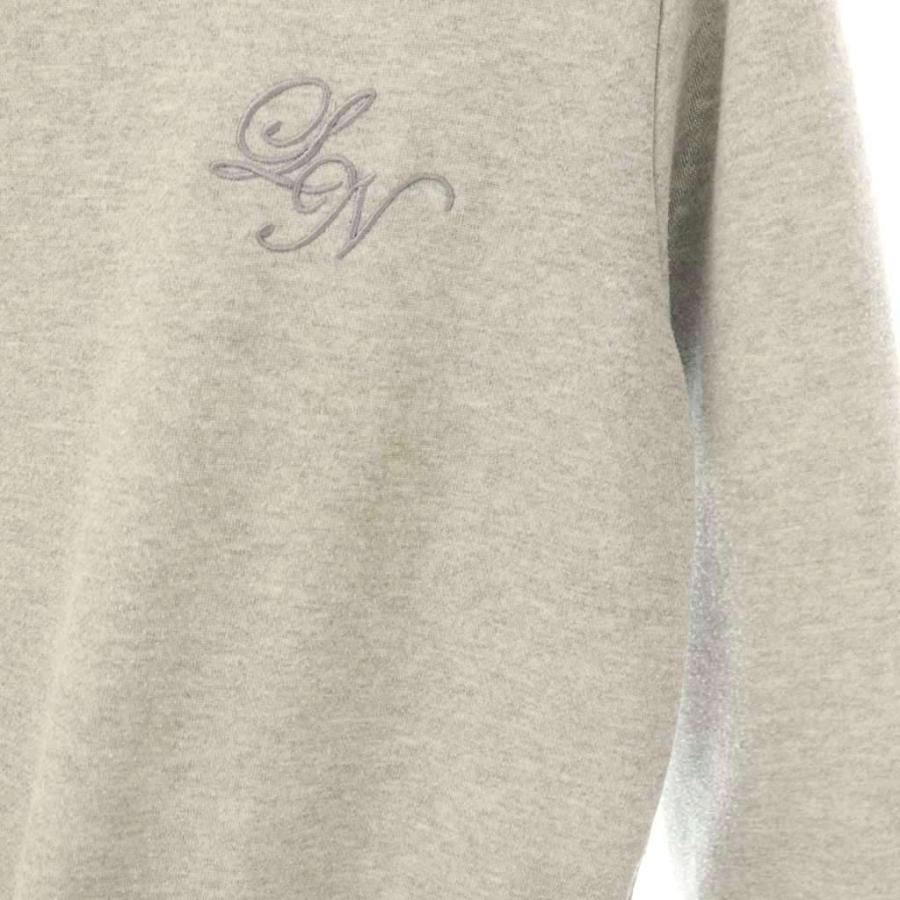ルーニィ LOUNIE ロゴ刺繍 七分袖 スウェット トレーナー プルオーバー