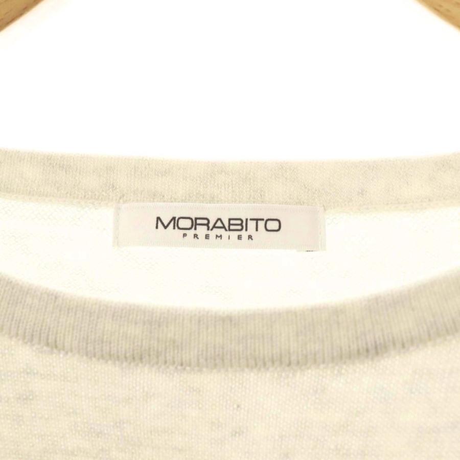 モラビト MORABITO プルミエ PREMIER Vステッチデザインニット
