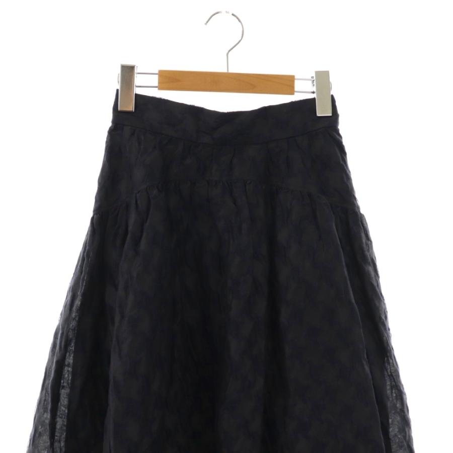 シートーキョー SHE Tokyo Suzy ジャガードスカート フレア ロング 36