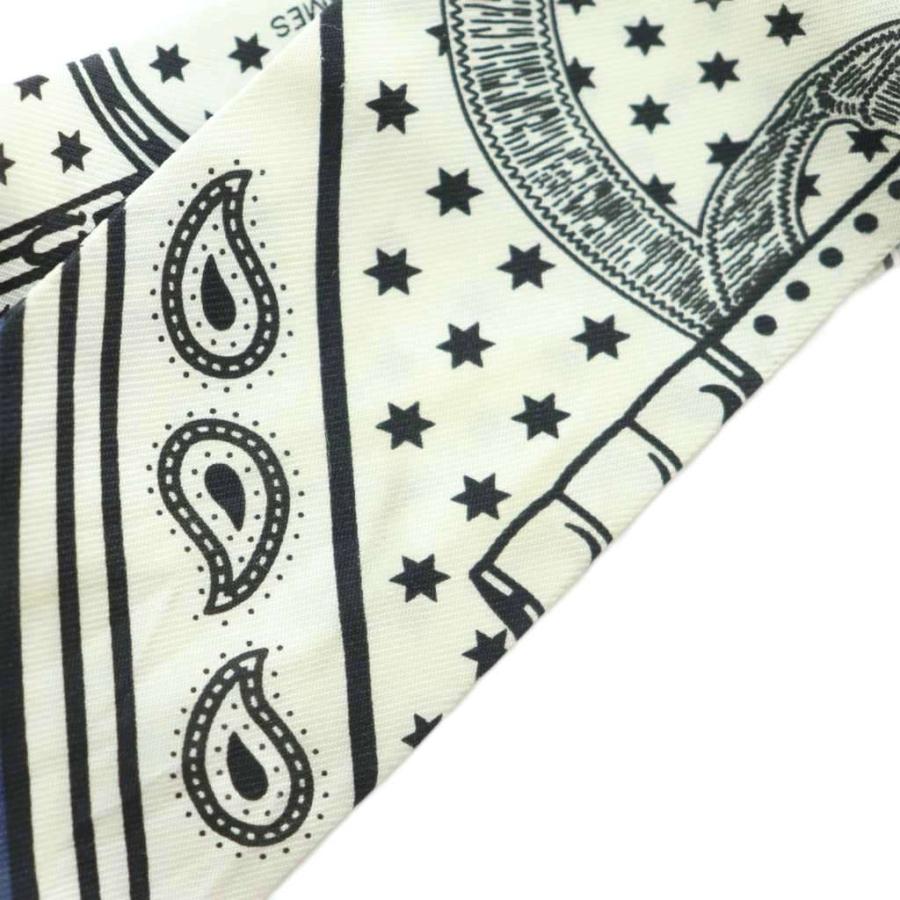 HERMES シルク バンダナ ブラック・ホワイト シルクバンダナ 《星降る渓谷》 - ホワイト | Hermès - エルメス-公式
