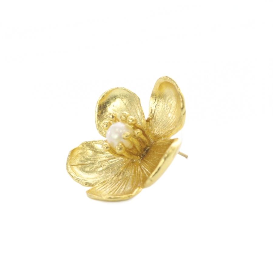 カジャビジュー KAJA BIJOUX Carrie Flower Pierce ピアス ゴールド色